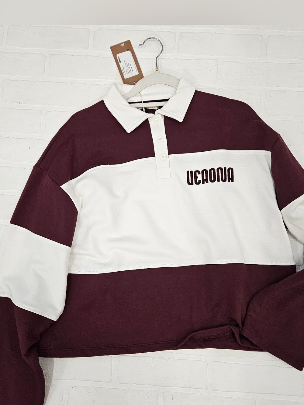 Paneled Polo "Verona" Sweatshirt